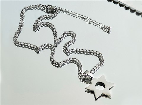 首饰厂家六芒星男士项链 首饰厂家六芒星男士项链